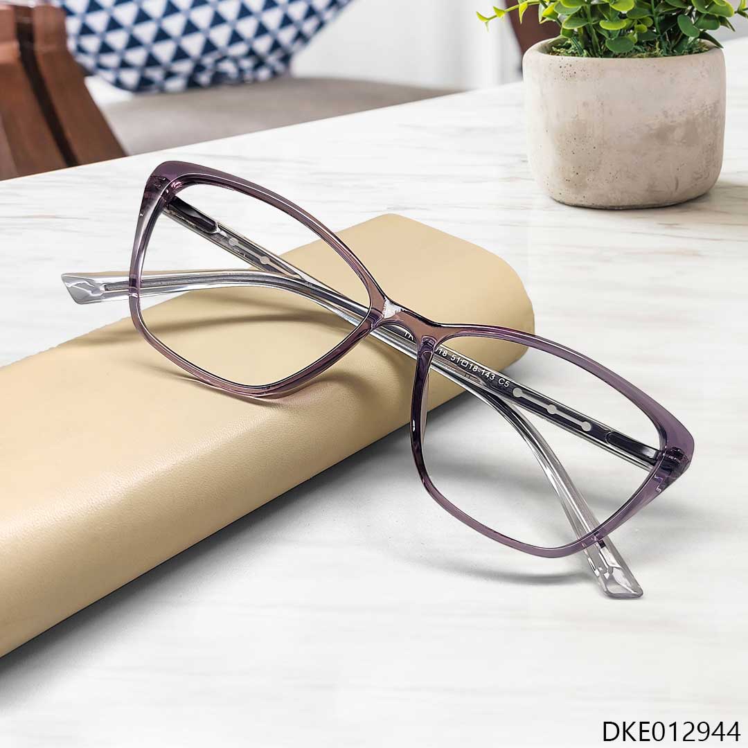 New Arrived Stylish Purple Transparent Eyeglass