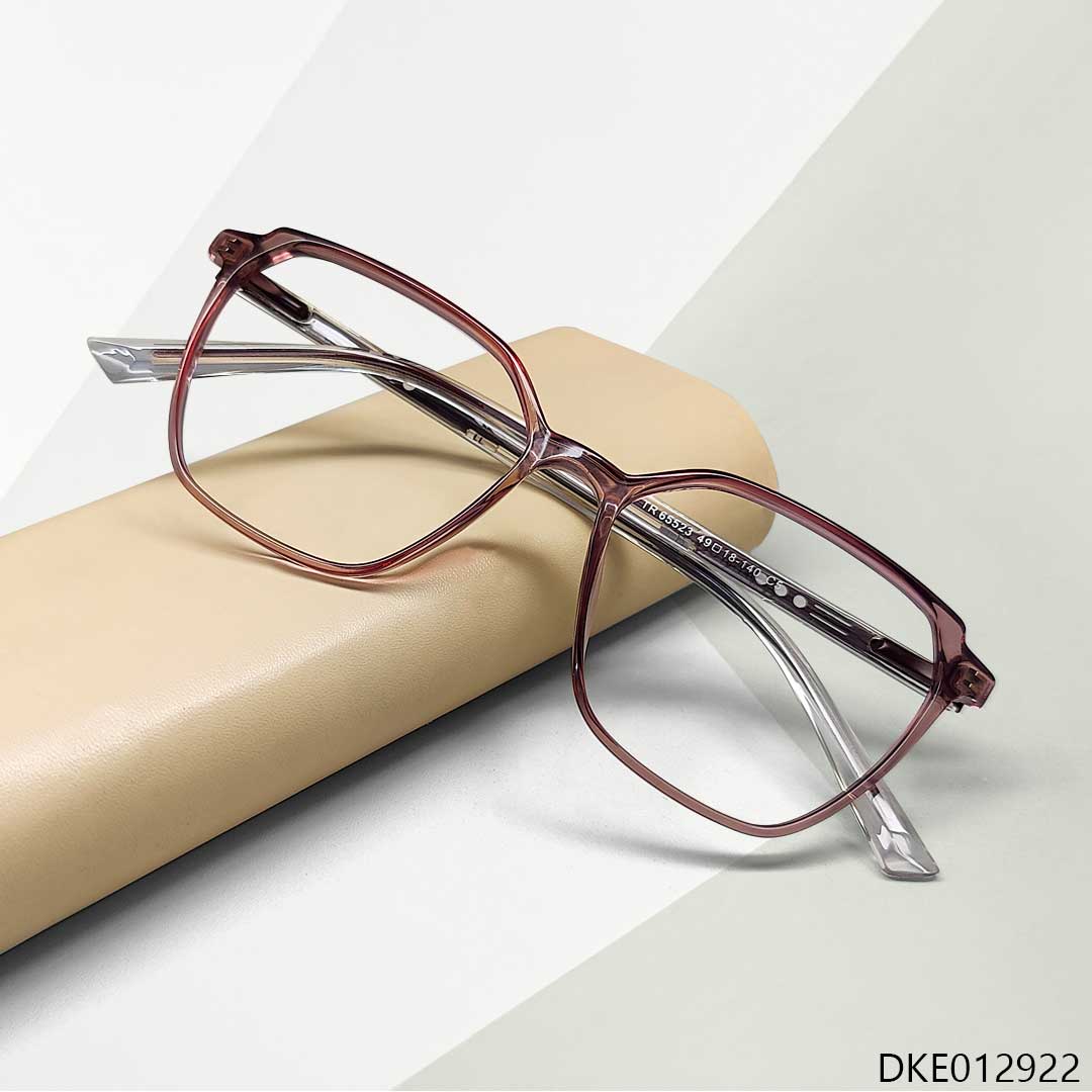 Pink Transparent Women Eyeglass