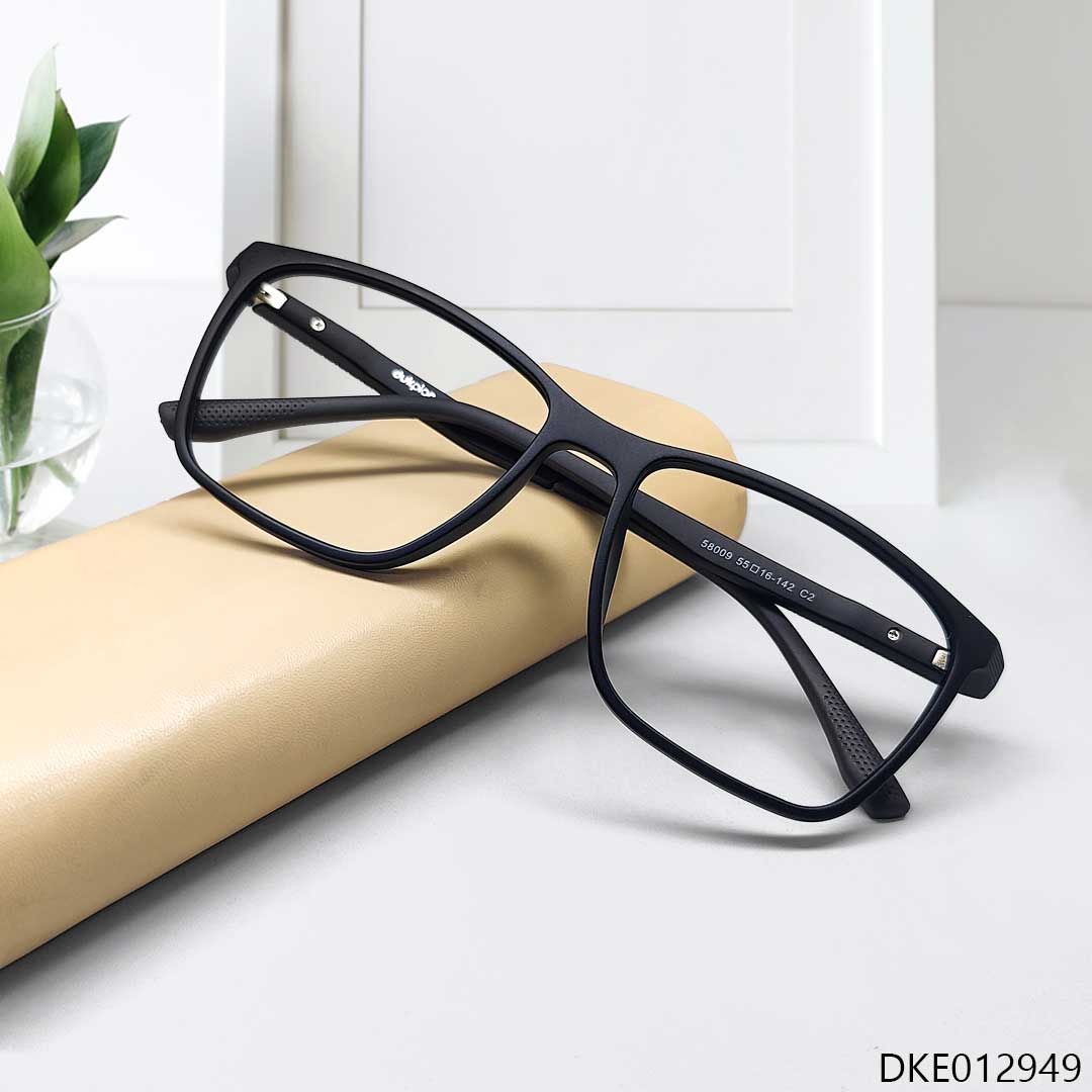 Classy Black Square TR Eyeglasses