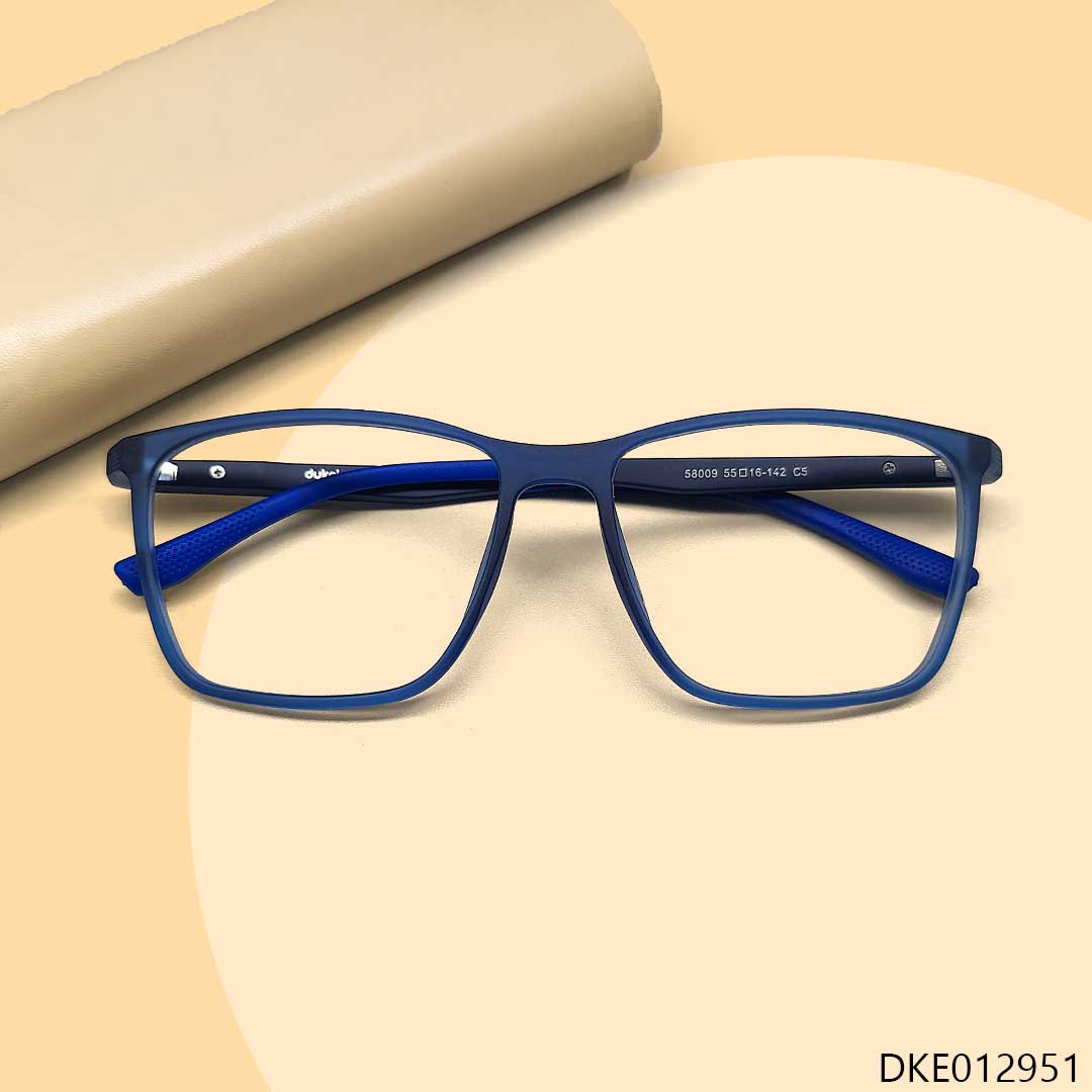 Blue Color Square Shape TR90 Eyeglasses