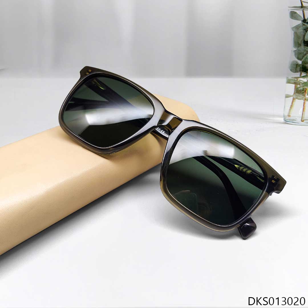 Olive Transparent Fashionable Sunglass