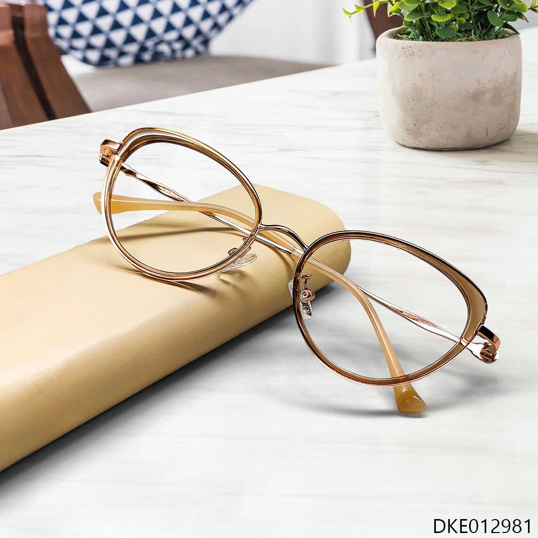Cat Eye Shape Premium Color Eyeglass