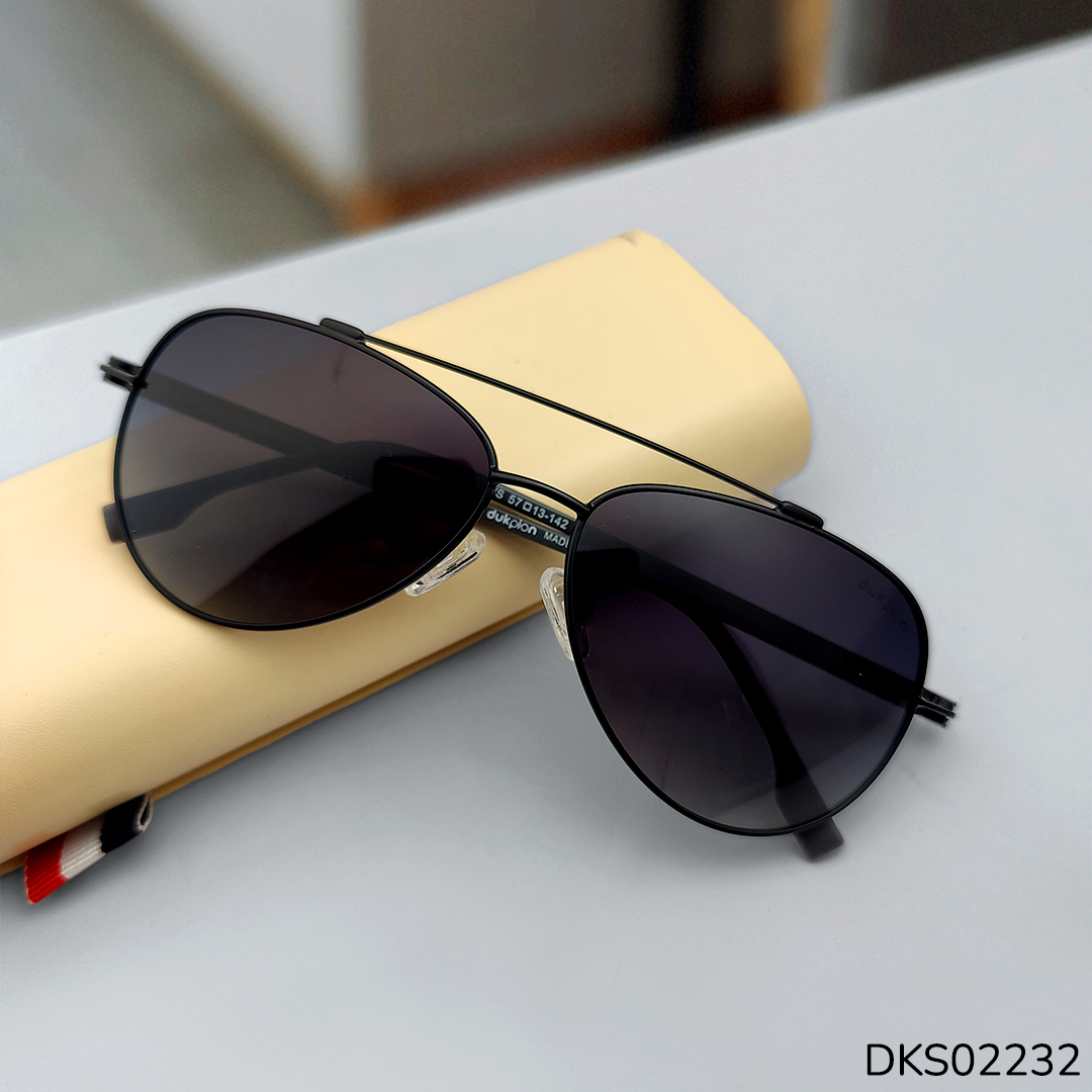 Double Bridge Metal Built Sunglass