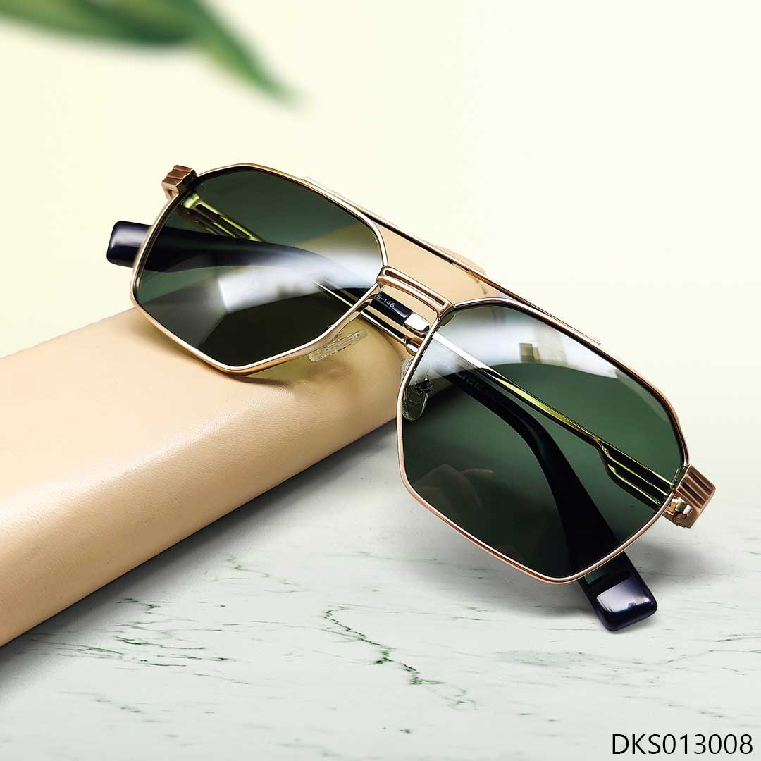 Bottle Green and Golden Sunglass