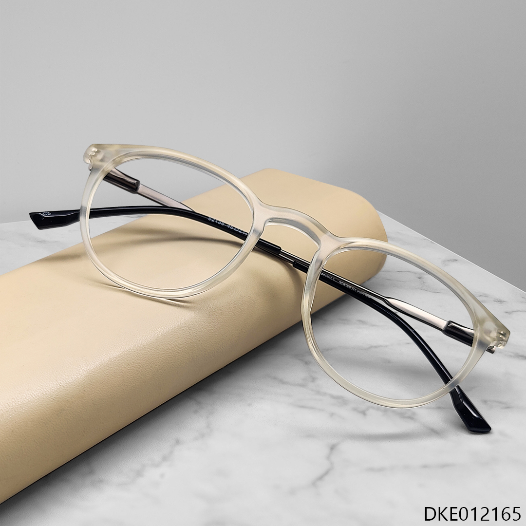White Transparent Eyeglasses