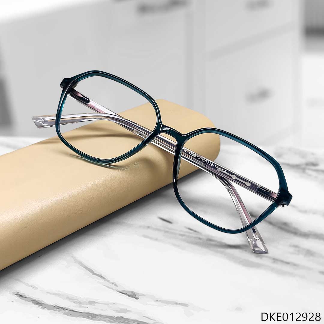 Semi Round Mixed Transparent Eyeglasses