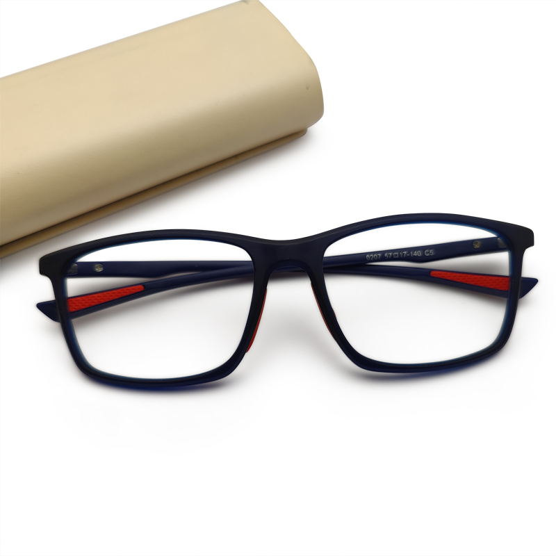 Blue Mixed Flexible Eyeglasses Frame