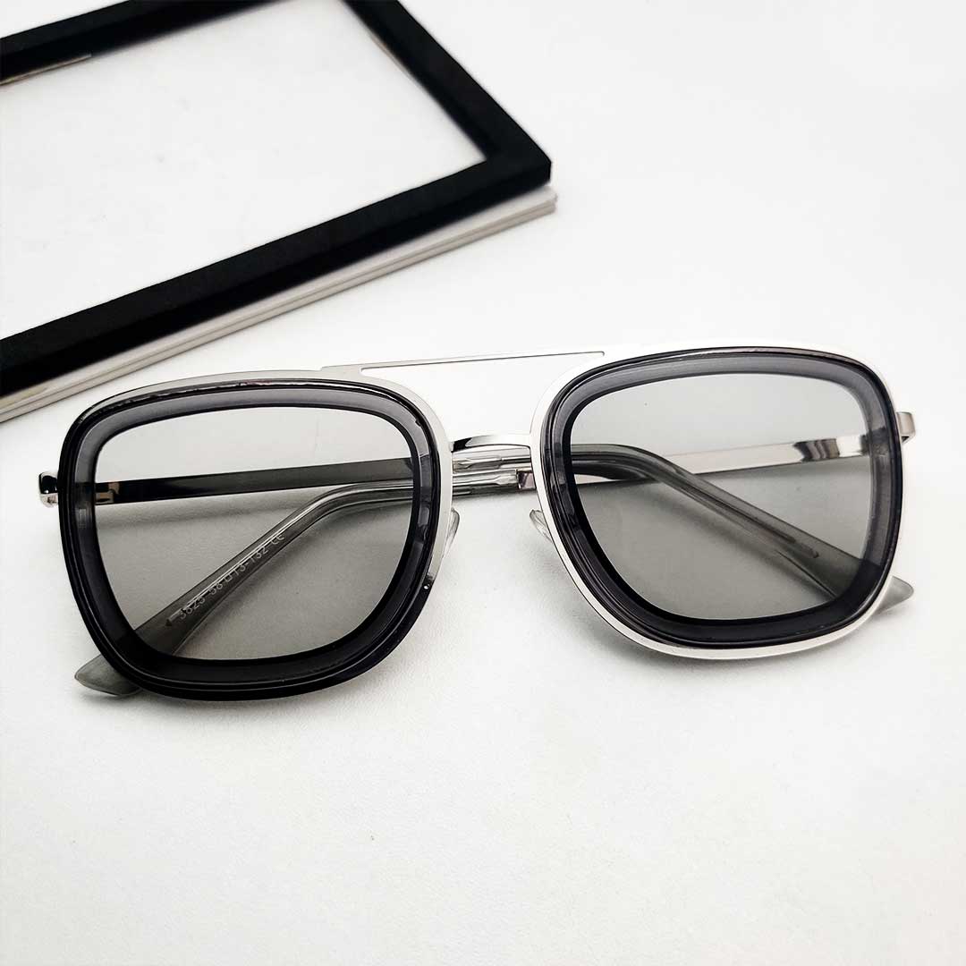 Silver Color Metal Sunglasses