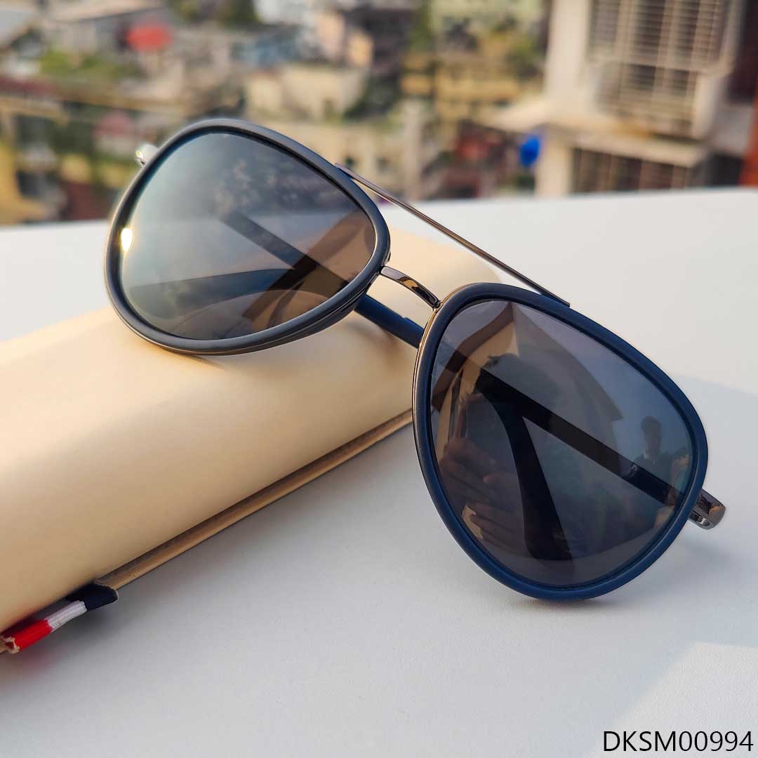 Premium Black Color Double Bridge Sunglass