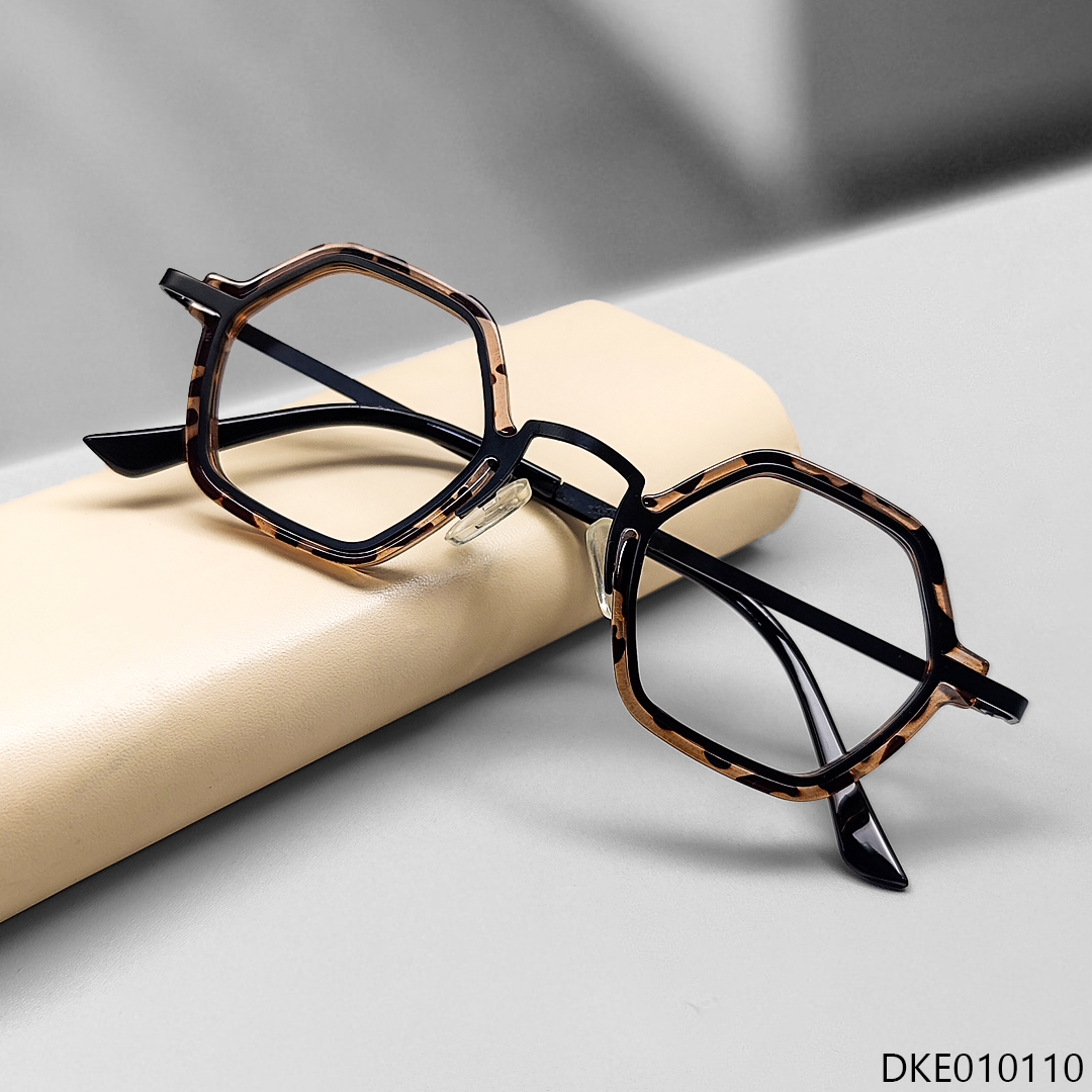 Unique Shape Mixed Color Eyeglasses