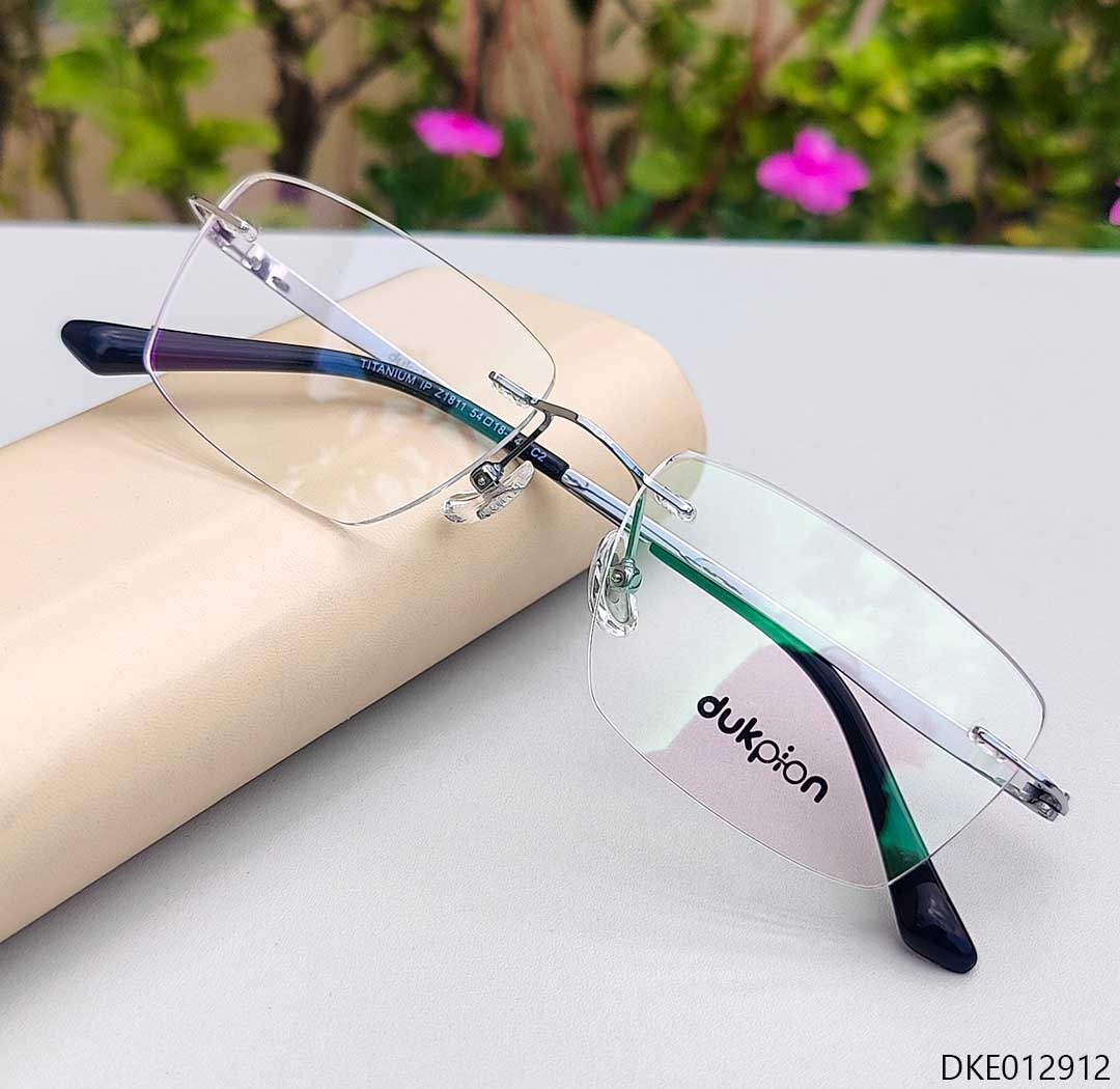 Black Color Rimless Eyeglass