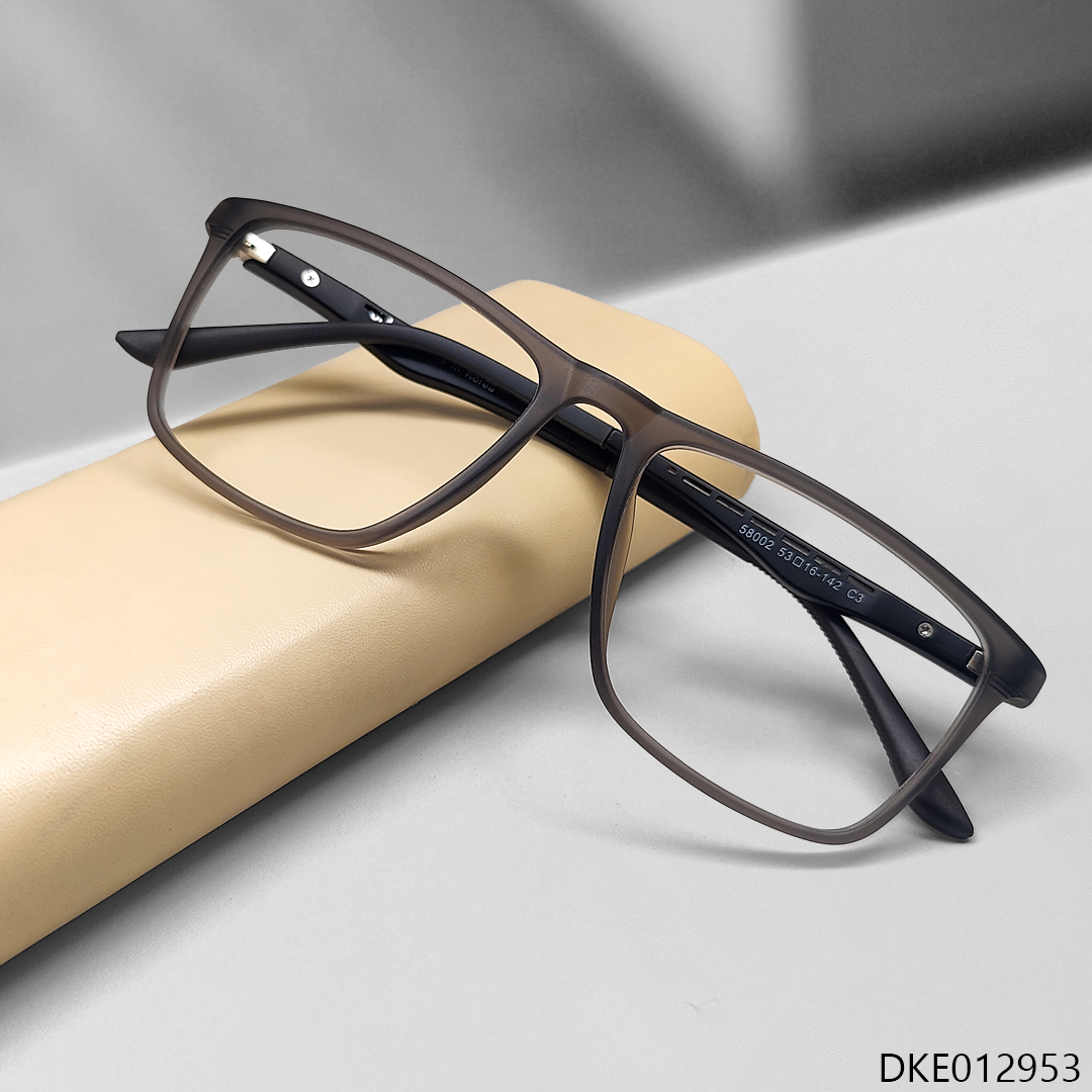 Grey Color Matte Transparent Flexible Eyeglass