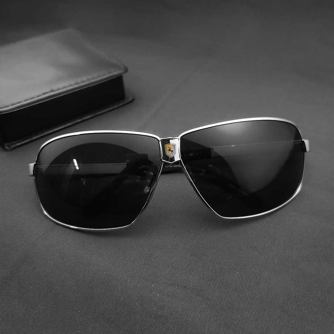 Premium Silver Aviator Sunglasses