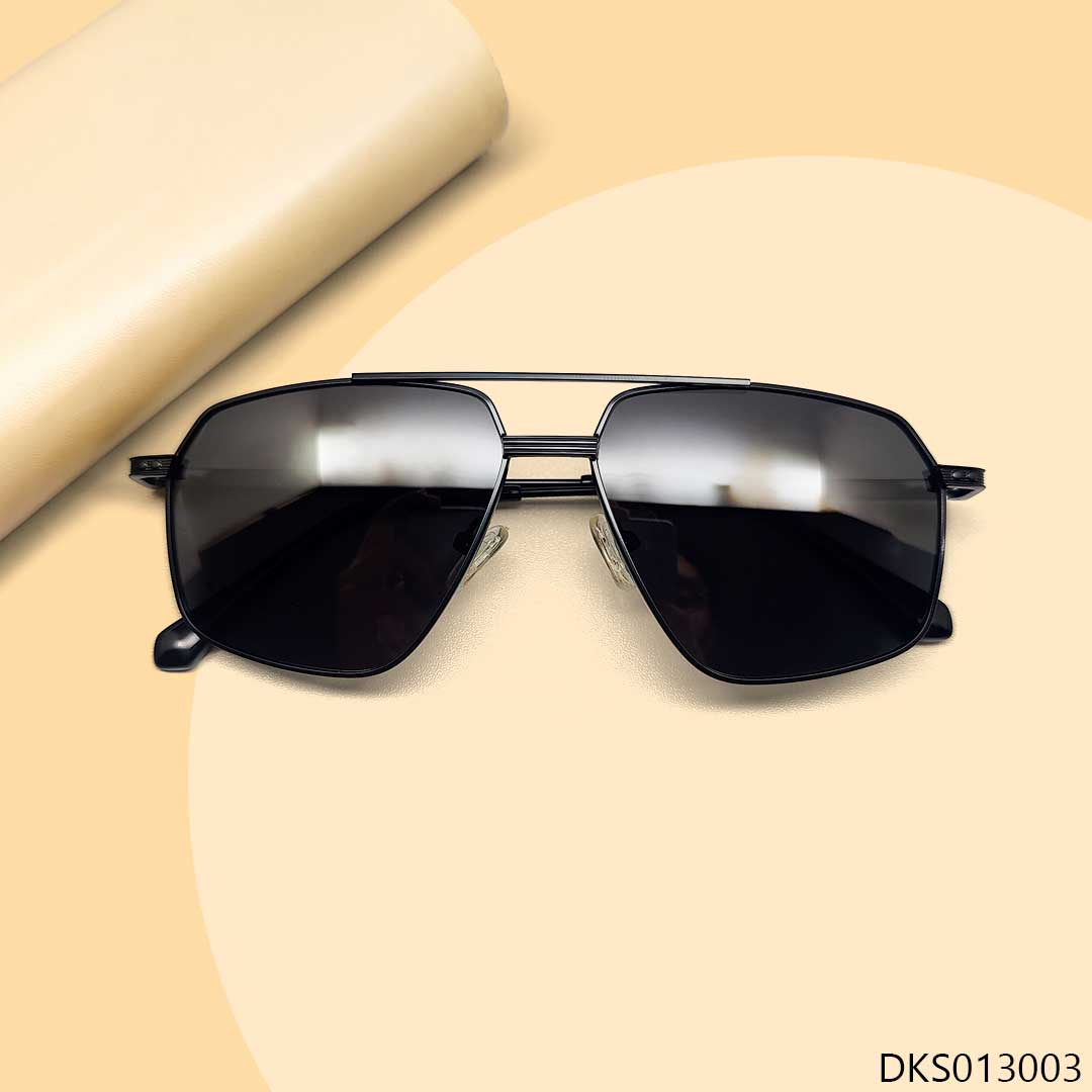 Double Bridge Aviator Shape Sunglass