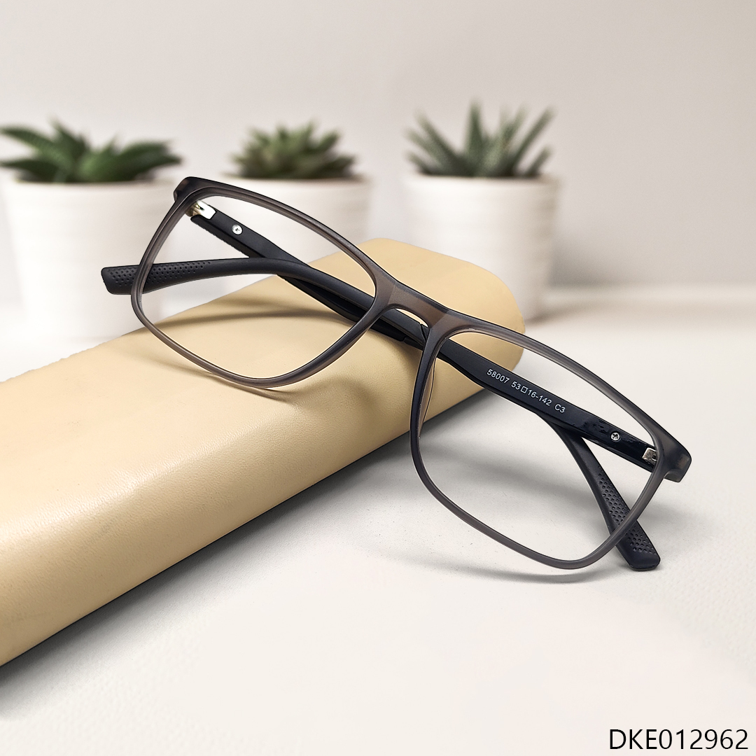 Grey Color Matte Transparent TR Eyeglass