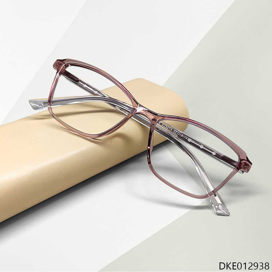 New Pink Transparent Stylish Eyeglass