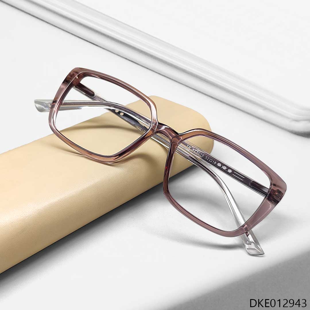 Pink Color Transparent Eyeglasses for Women's