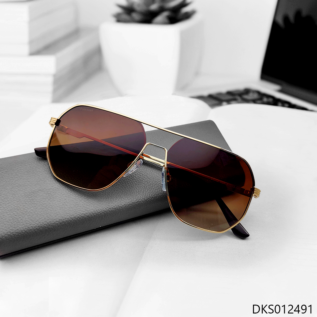 Unique Design Golden Frame Sunglass