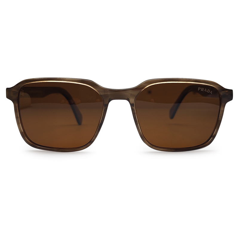 Brown Transparent Color Branded Sunglass