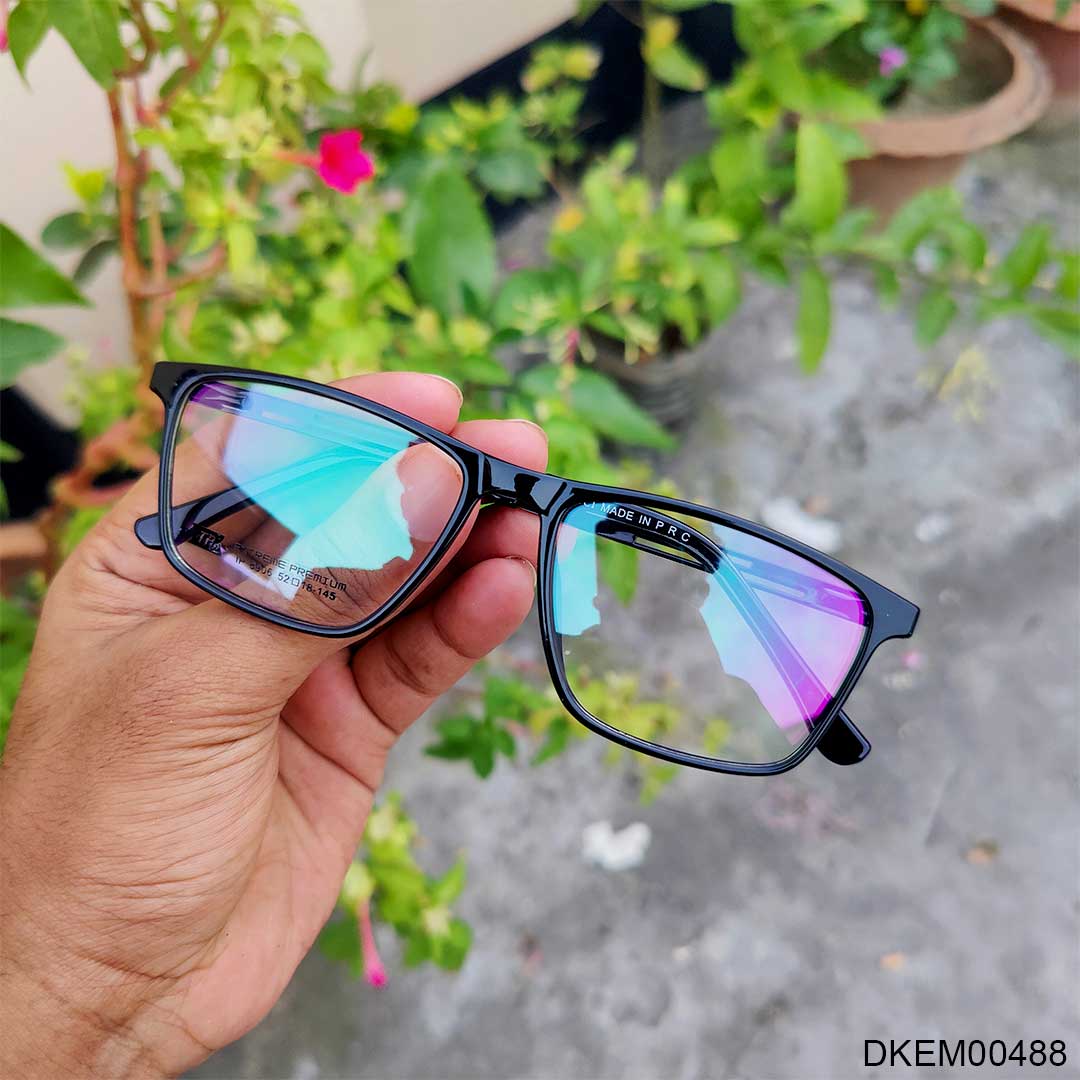 New Arrived Glossy Black Color Eyeglasses