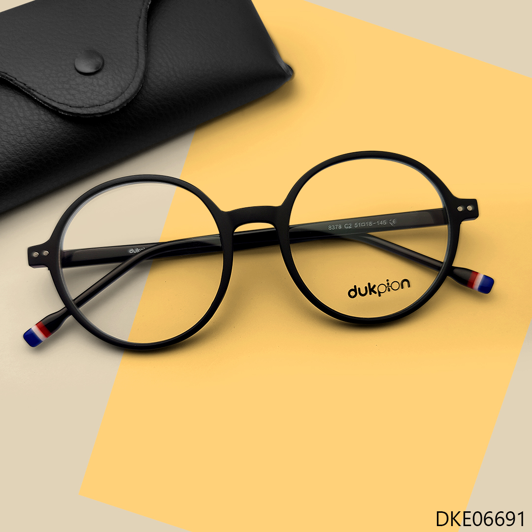 Round Shape Black Color Light Weight Eyeglass