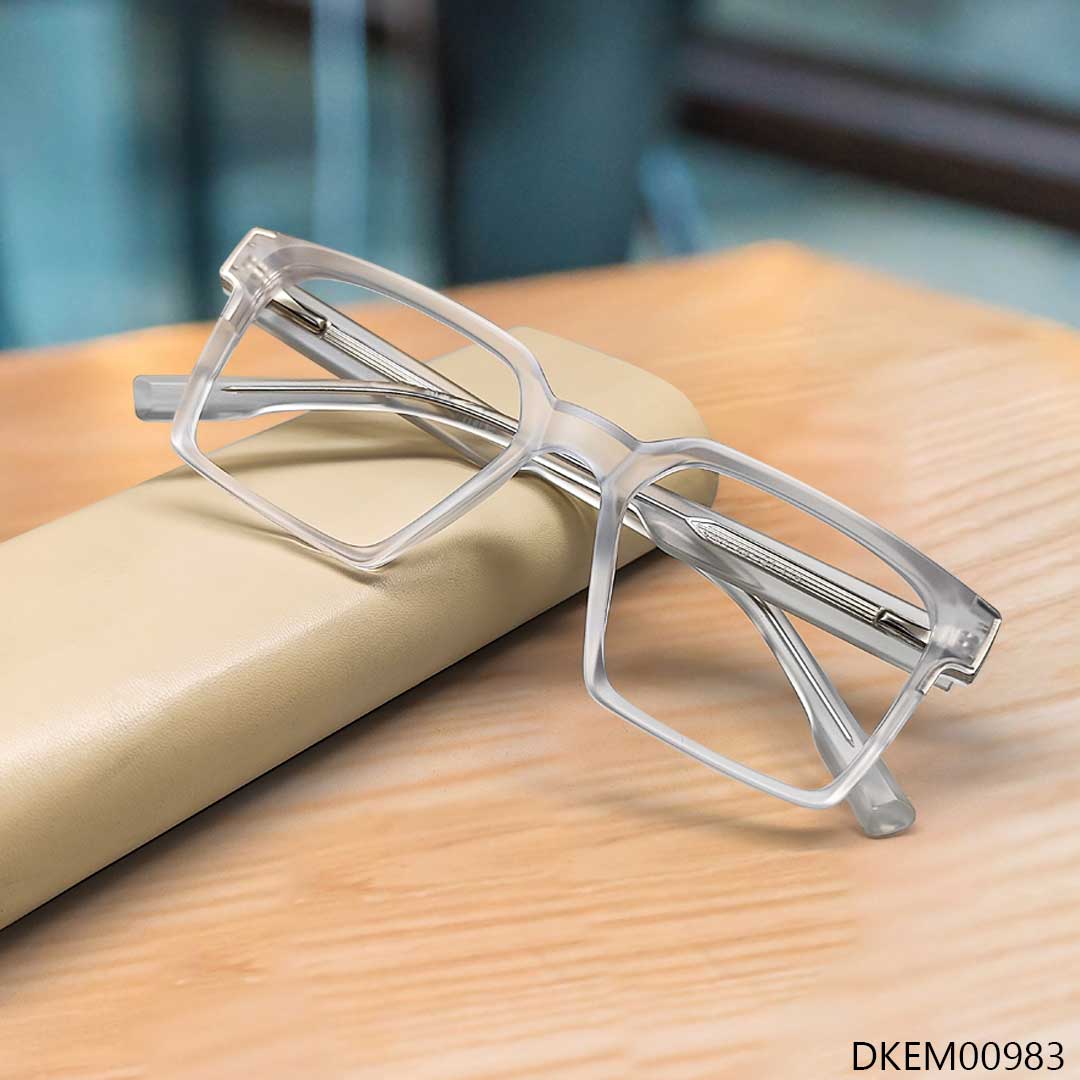 Premium Quality Transparent Color Square Eyeglasses