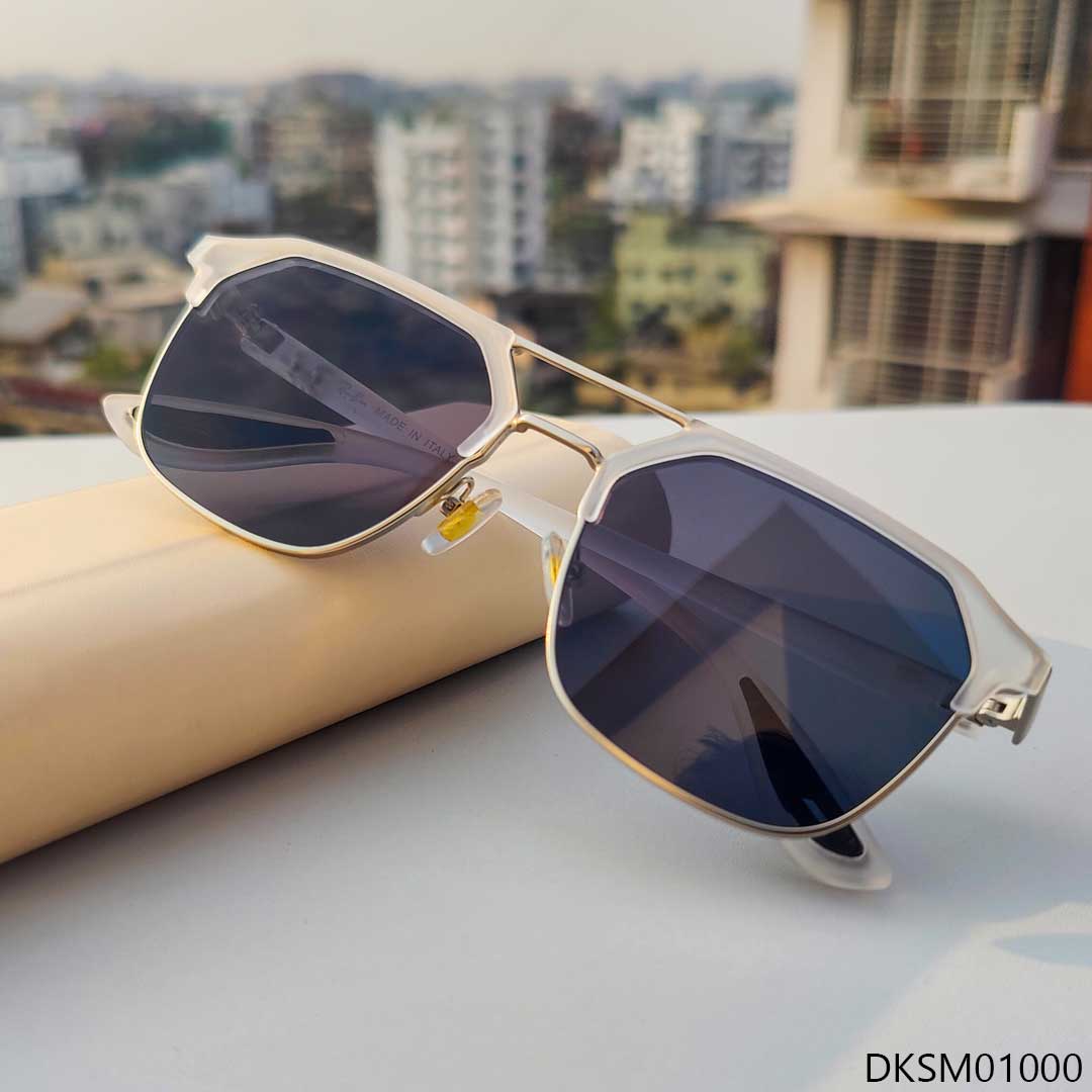 Premium Transparent Double Bridge Sunglass