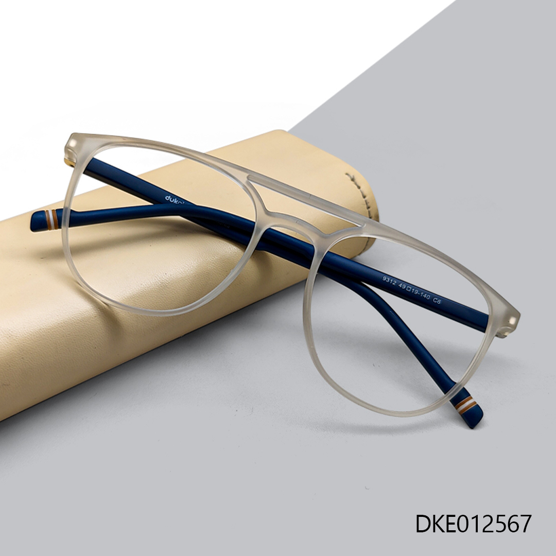 Double Bridge Transparent color Eyeglass