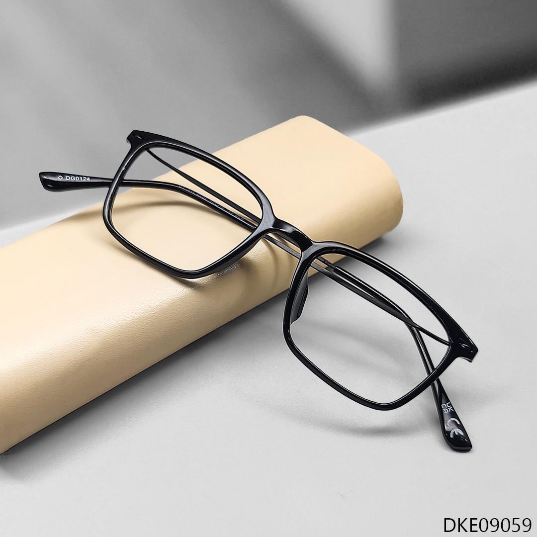 Thin & Light Weight Black Eyeglasses