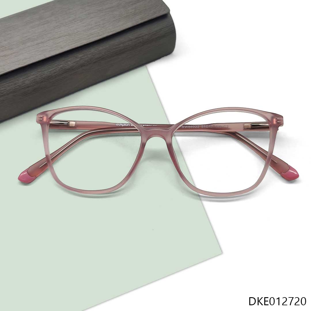 Pink Transparent Color Ladies Eyeglass