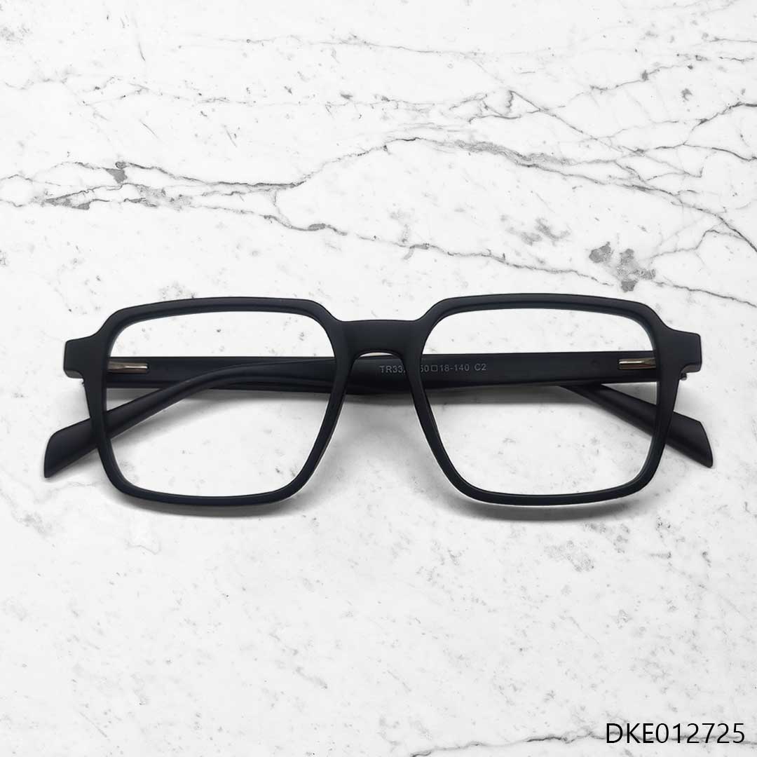 Matte Black Color Square Eyeglass