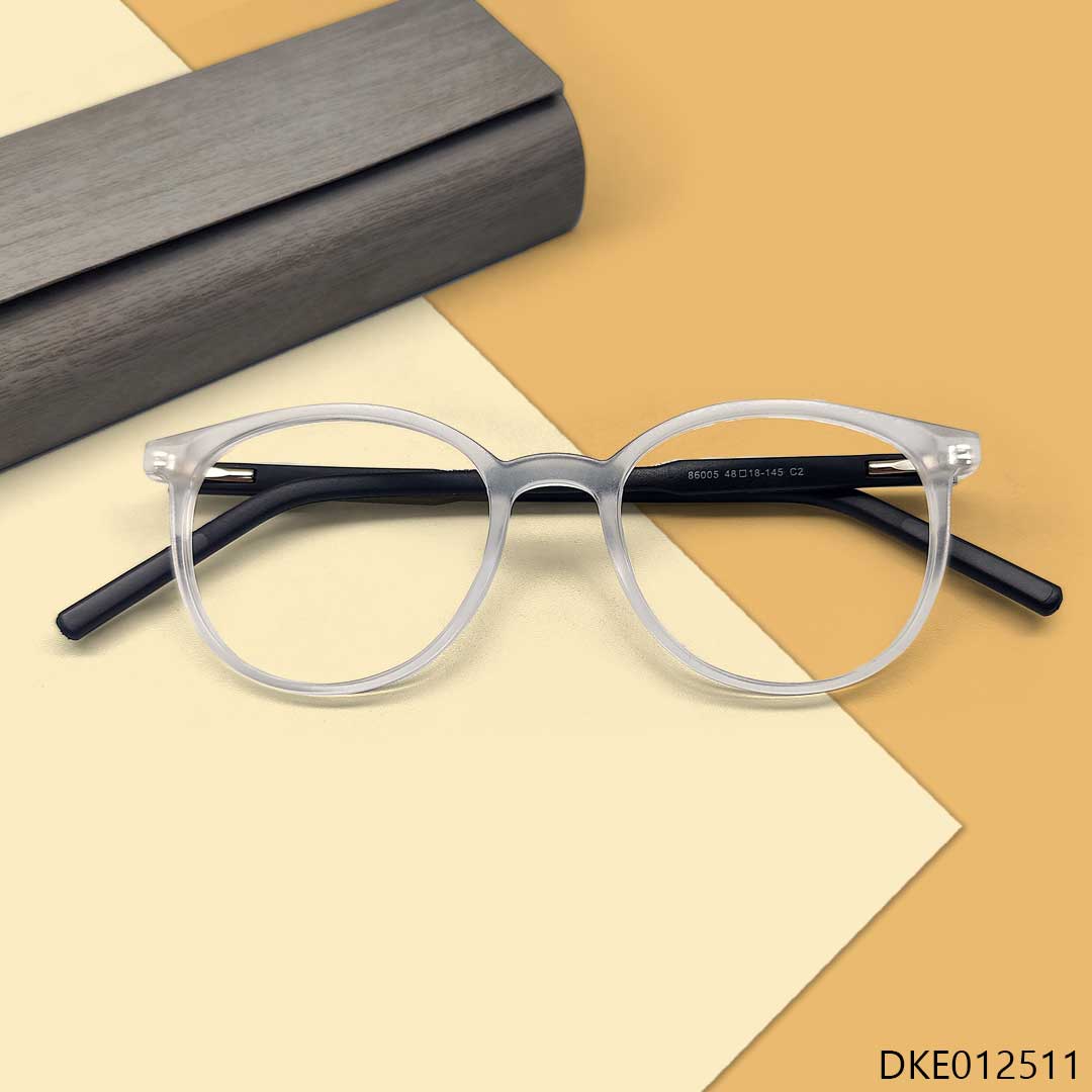 New Round Shape Transparent Color Eyeglasses