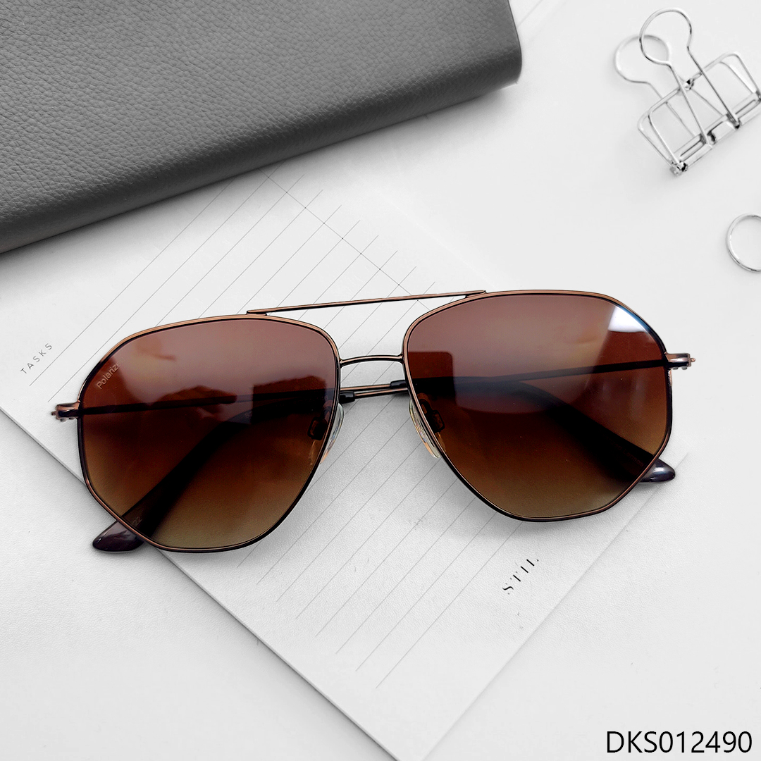 Double Bridge Brown Color Sunglasses