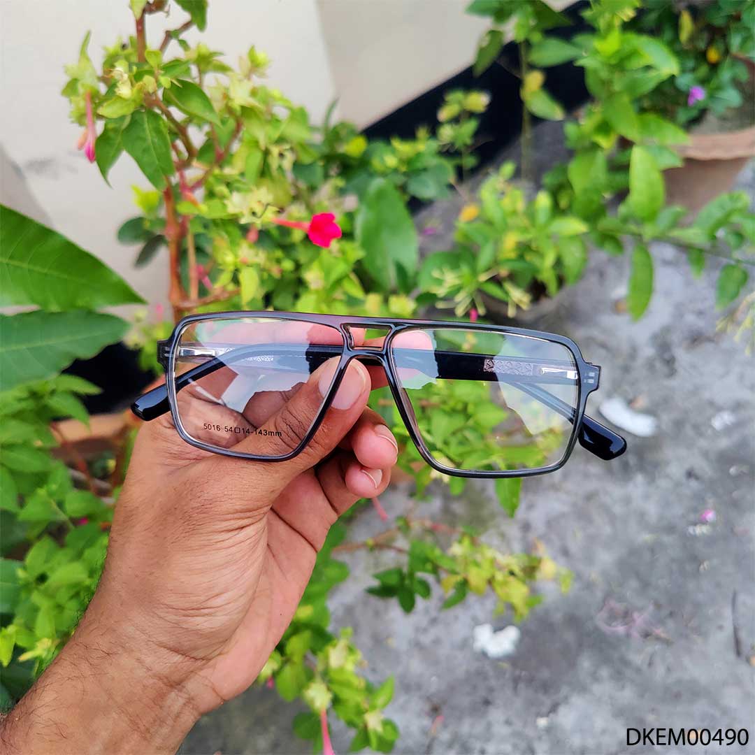 Trendy Aviator Shape Transparent Eyeglasses