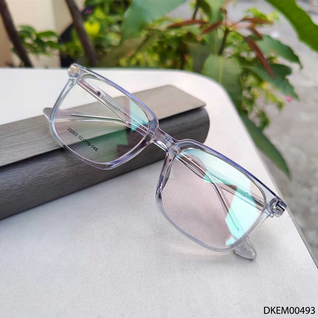 Square Shape Transparent Color Eyeglasses