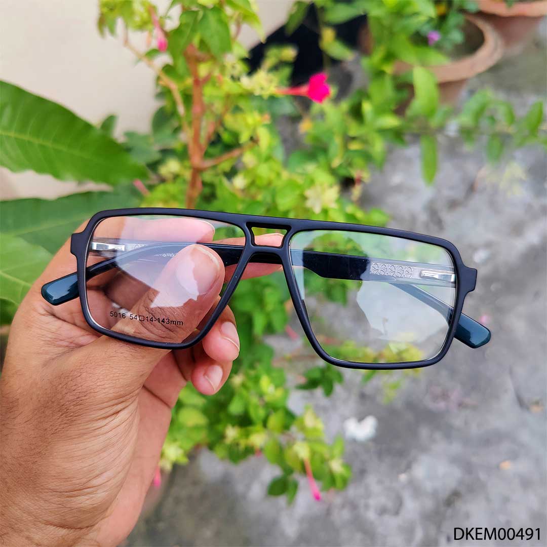 Black Color Aviator Shape Men's Eyeglasses