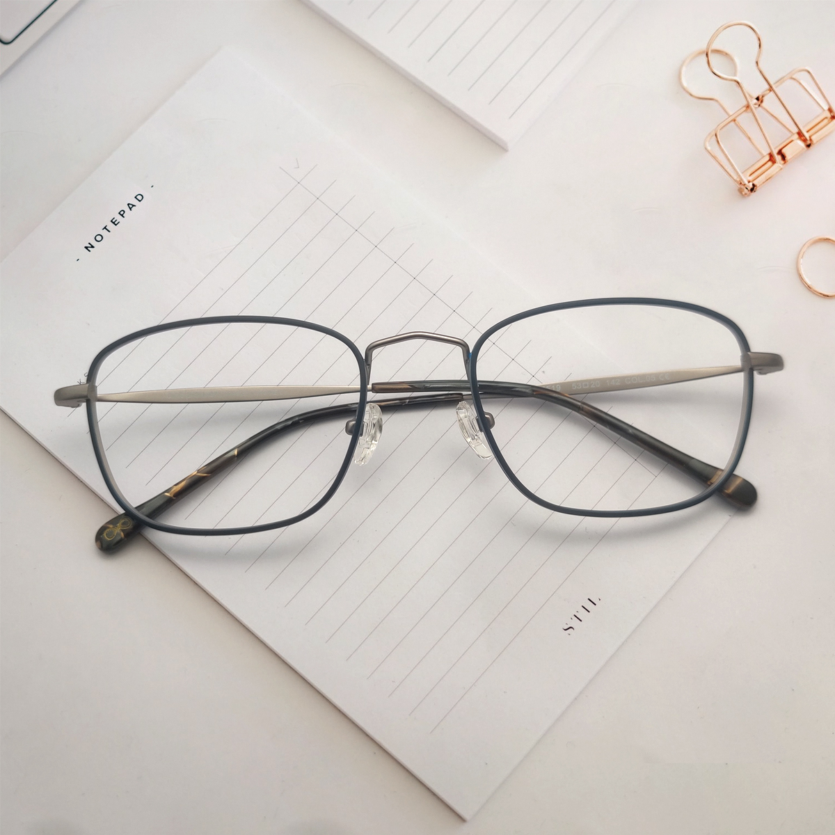 Mixed Color Oval Shape Eyeglasses