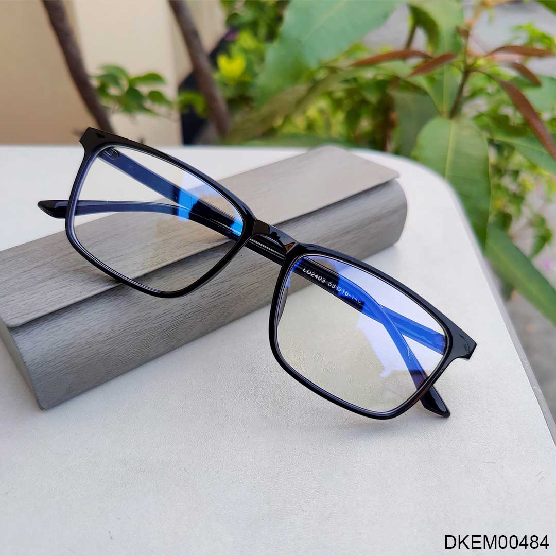 Light Weight Glossy Black Eyeglasses 2026