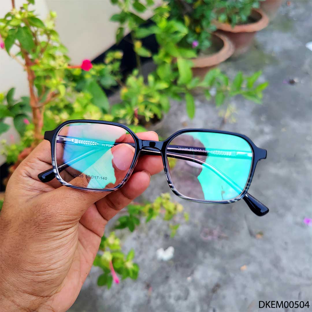 Black & Transparent Mixed Unique Glasses