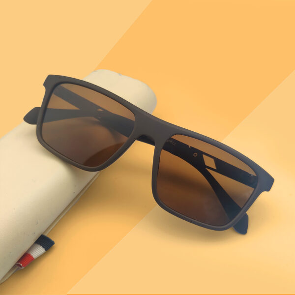 New Arrived Brown Colour Square Shape Sunglasses