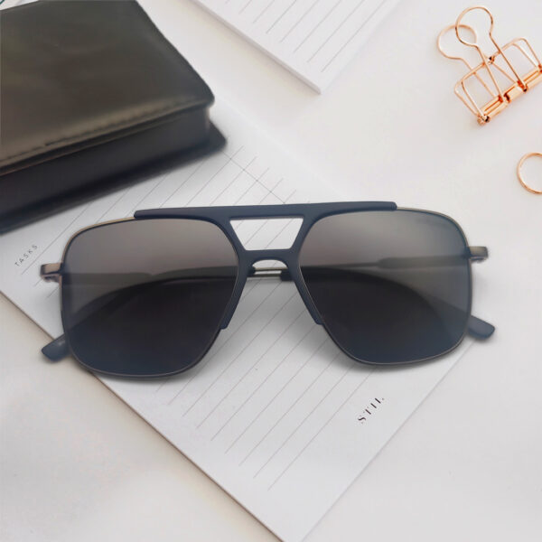 High Quality Trendy Double Bar Mens Sunglasses