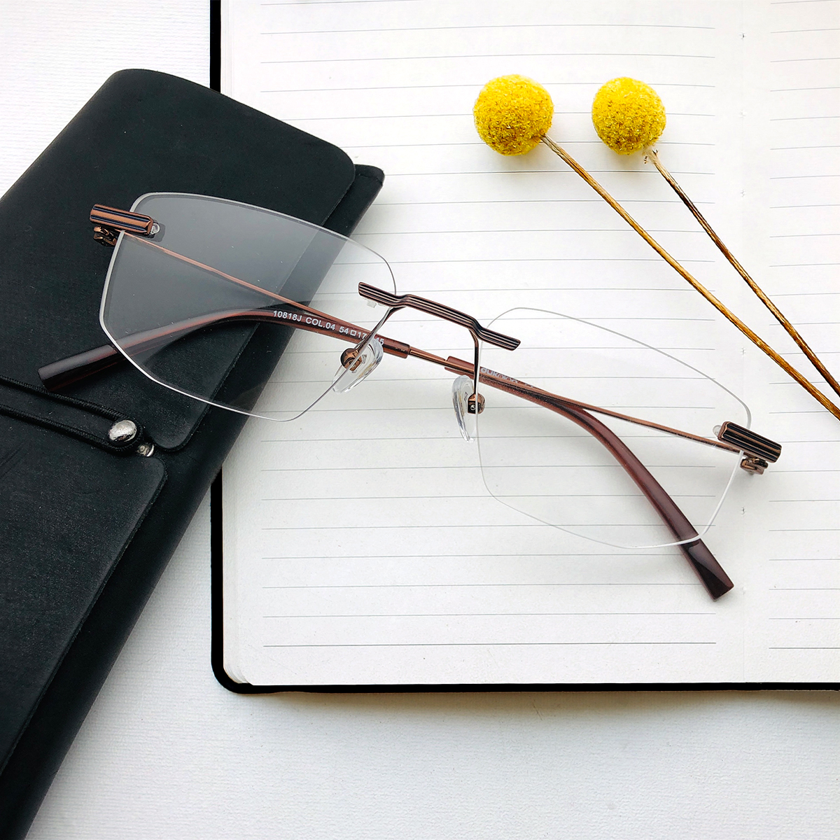 Rimless Light Weight Men's Eyeglasses