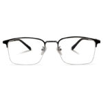Silver Colour Half Frame Eyeglass