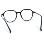 New Black Semi Round Eyeglasses