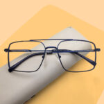 Premium Double Bridge Blue Eyeglass