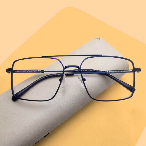 Premium Double Bridge Blue Eyeglass