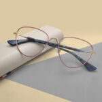 New High quality Fiber & Metal Mixed Eyeglass
