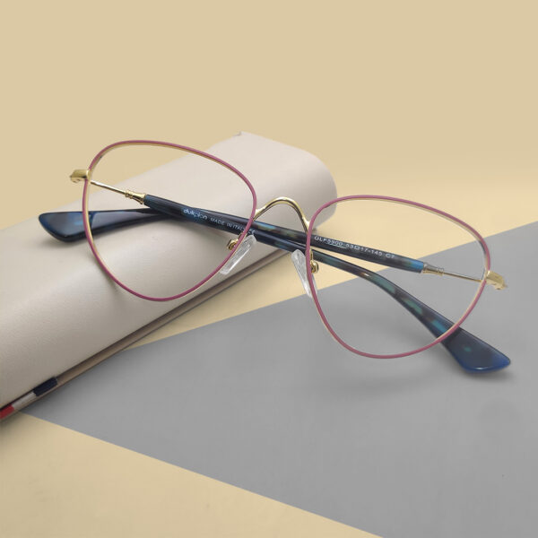 New High quality Fiber & Metal Mixed Eyeglass
