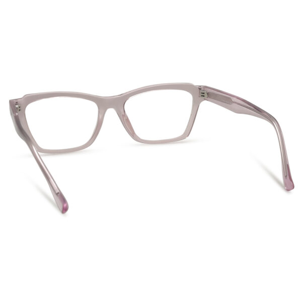 Pink Transparent Color Eyeglasses