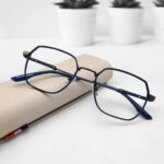 New High quality Fiber & Metal Mixed Eyeglass